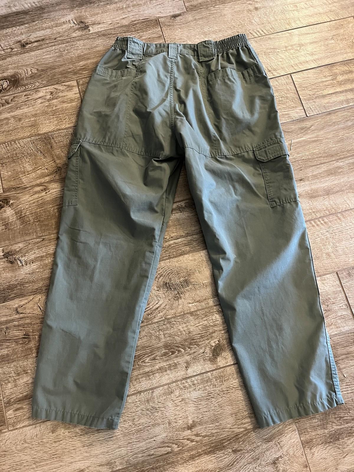 Men's Propper tactical cargo pants in olive drab ripstop fabric, size 36/34, by Centex Military Gear.