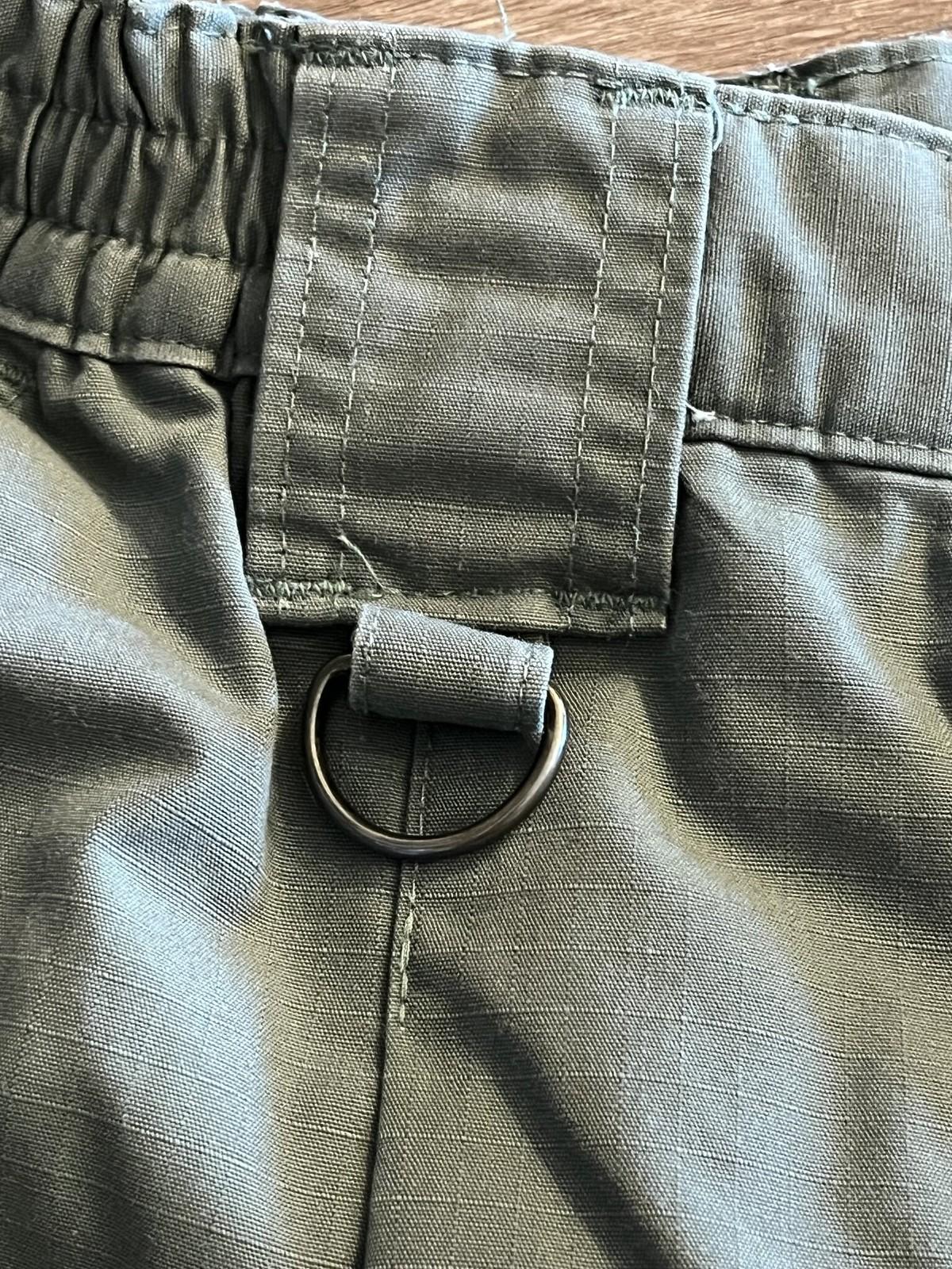 Men's Propper Tactical Pants in olive drab ripstop fabric with cargo pockets, size 36/34, by Centex Military Gear.