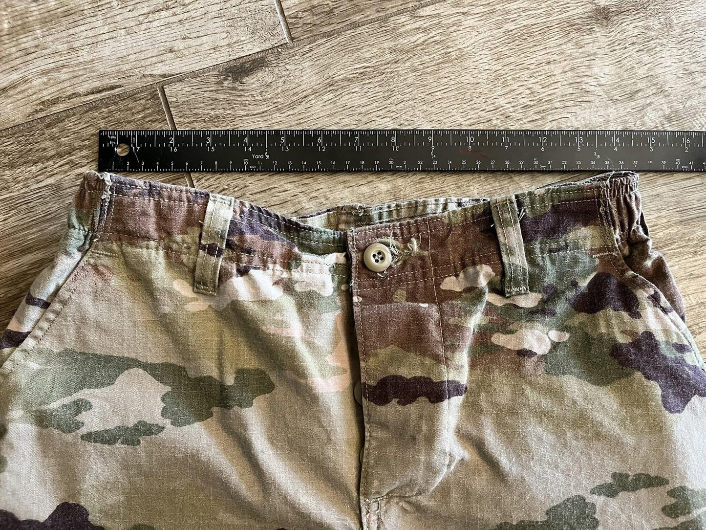US Army OCP Scorpion combat uniform cargo pants for females, size 28 regular, by Centex Military Gear, with multiple cargo pockets.