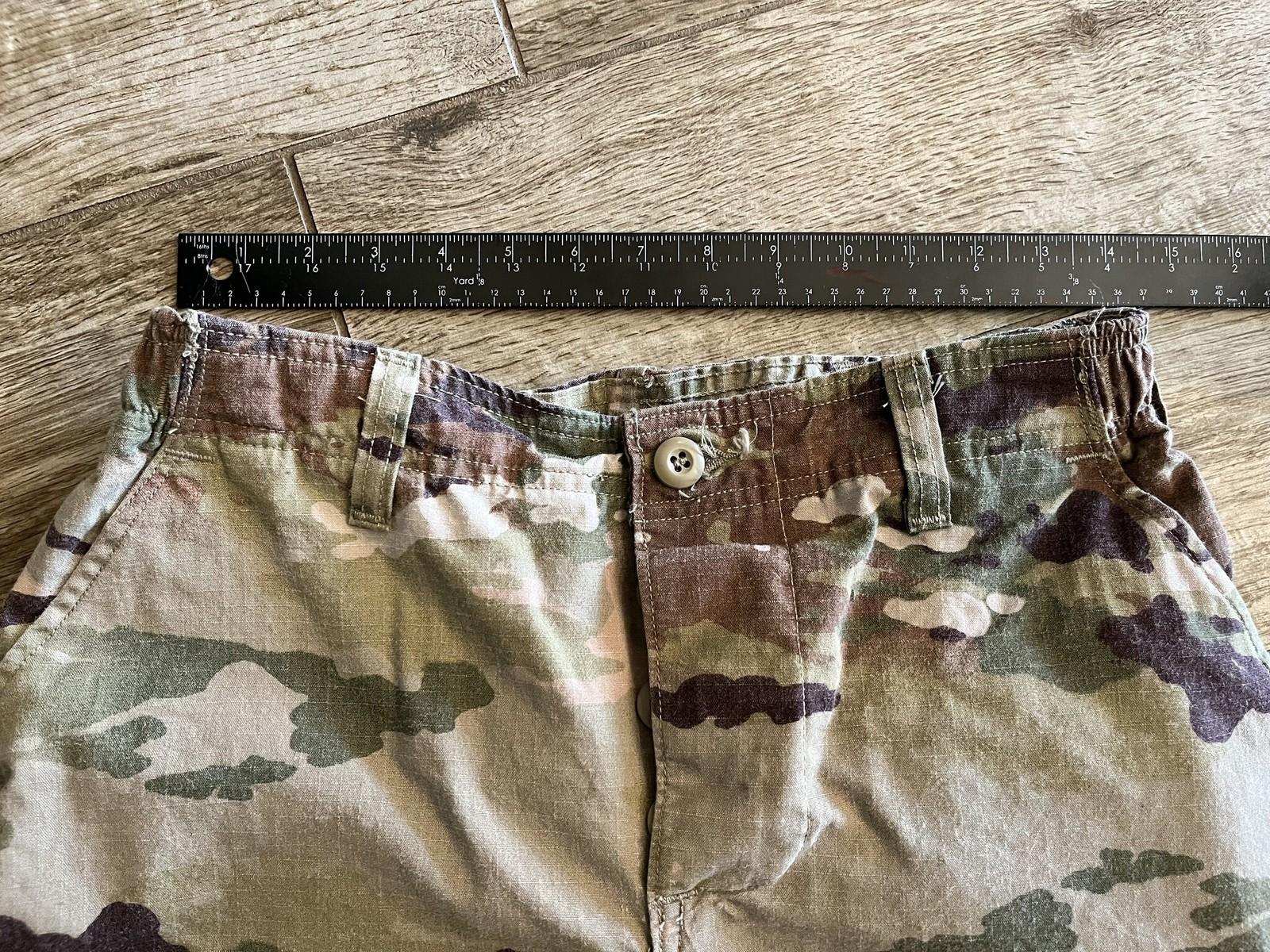 US Army OCP Scorpion combat uniform cargo pants for females, size 28 regular, by Centex Military Gear, with multiple cargo pockets.