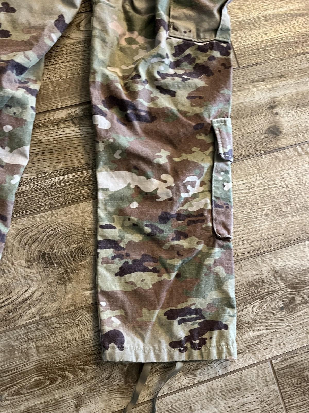 Female US Army OCP Scorpion combat uniform cargo pants by Centex Military Gear, size 28 regular, with multiple pockets and durable fabric.