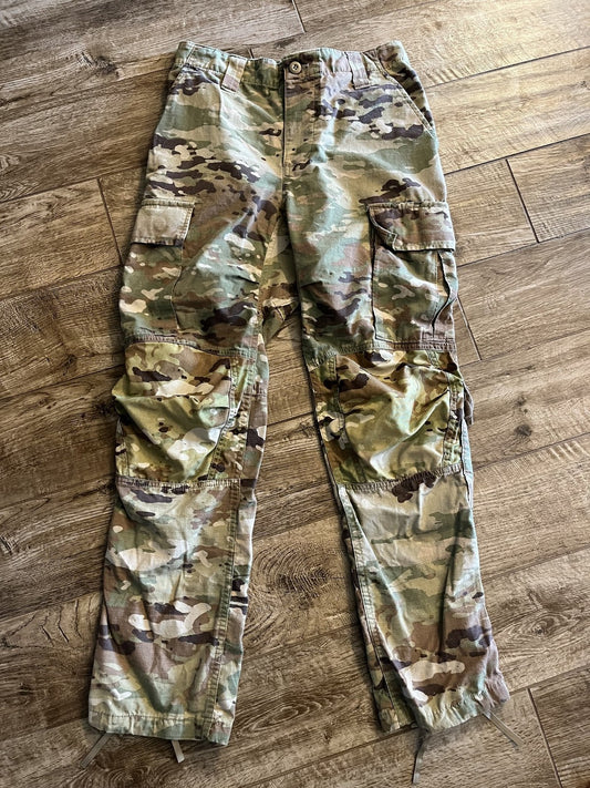 US Army OCP Scorpion hot weather pants for females, size 28 long, in desert camouflage pattern, by Centex Military Gear