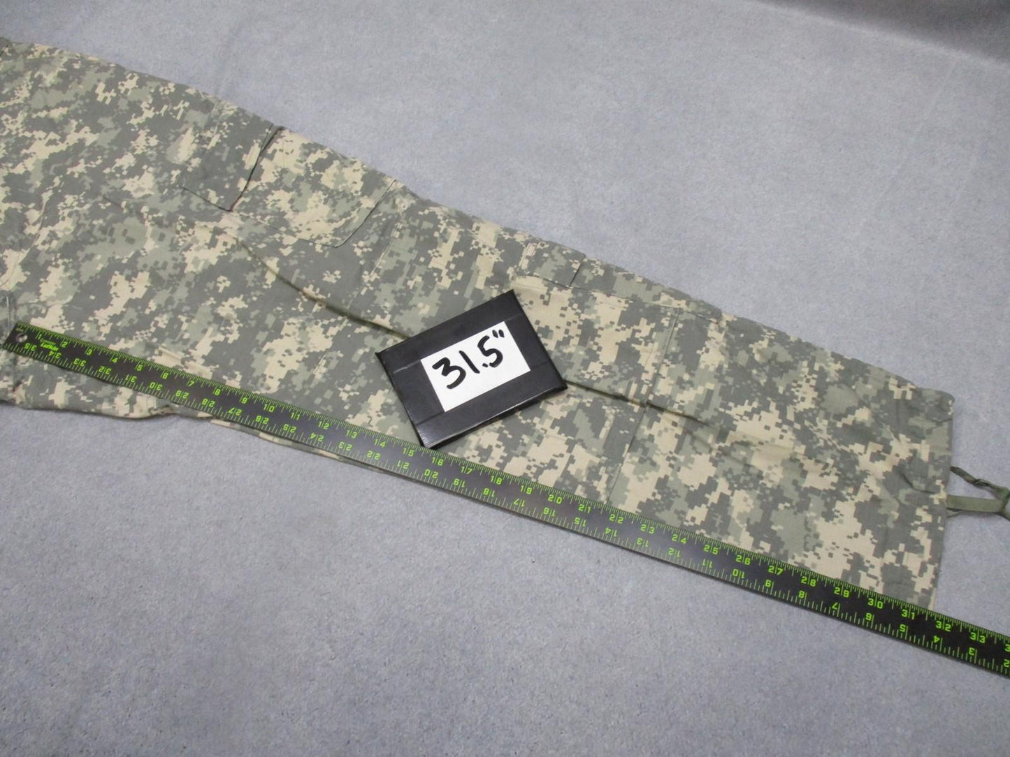 USGI UCP ACU Army Combat Uniform cargo trousers in digital camo, large regular size, by Centex Military Gear.