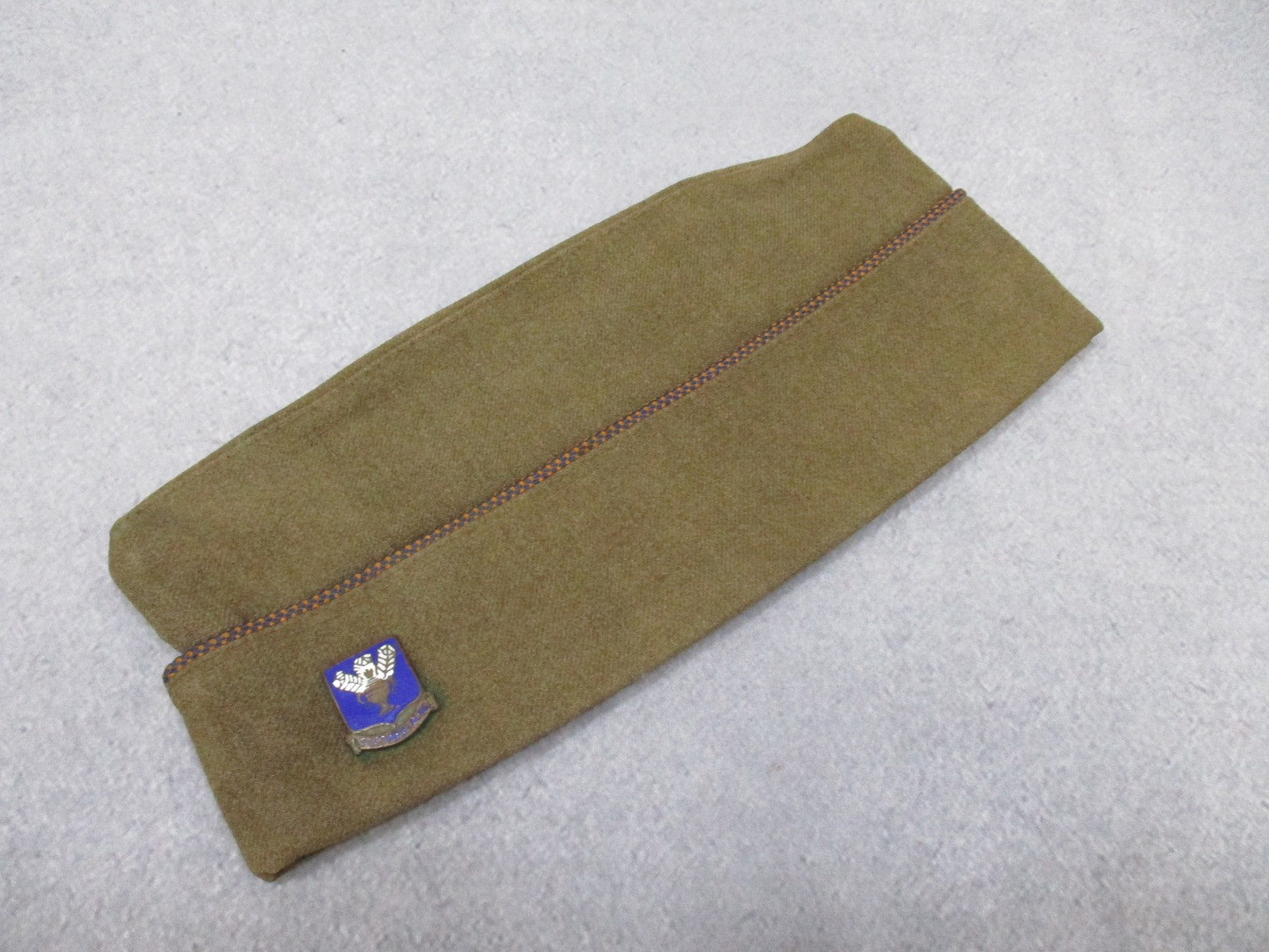 WWII USAAF Garrison Cap by Centex Military Gear featuring Technical Training Command DUI patch and "SUSTINEO ALIS" inscription.
