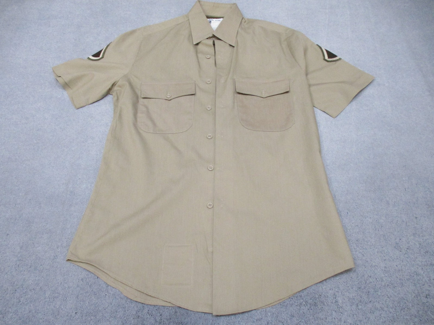 US Army AGSU Heritage Tan short sleeve shirt by Centex Military Gear, featuring military service uniform style and tan fabric.