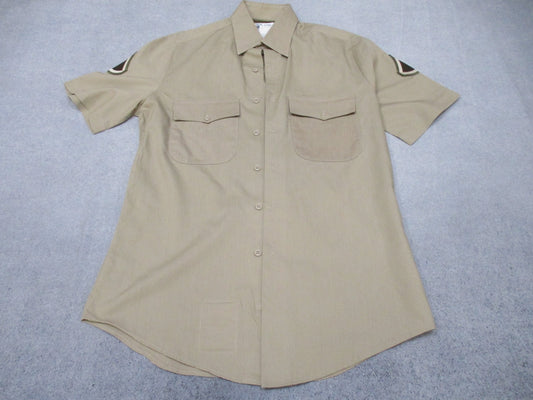 US Army AGSU Heritage Tan short sleeve shirt by Centex Military Gear, featuring military service uniform style and tan fabric.