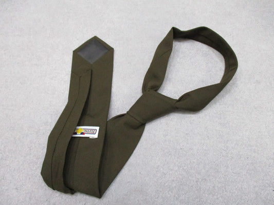 Brown men's US Army AGSU pinks and greens dress tie by Centex Military Gear, 4-in-hand style for military uniform.