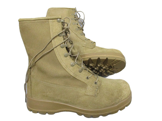 Men's Coyote Tan Combat Boots by Altama ICWR125R, size 10.5, new with box, military style, AR 670-1 compliant.
