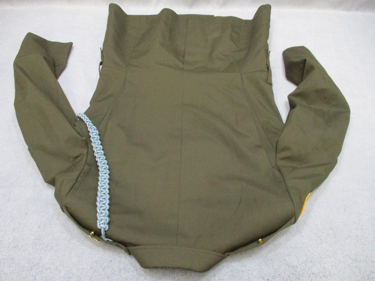 US Army AGSU service dress coat in heritage green with ribbons, military uniform jacket, by Centex Military Gear.