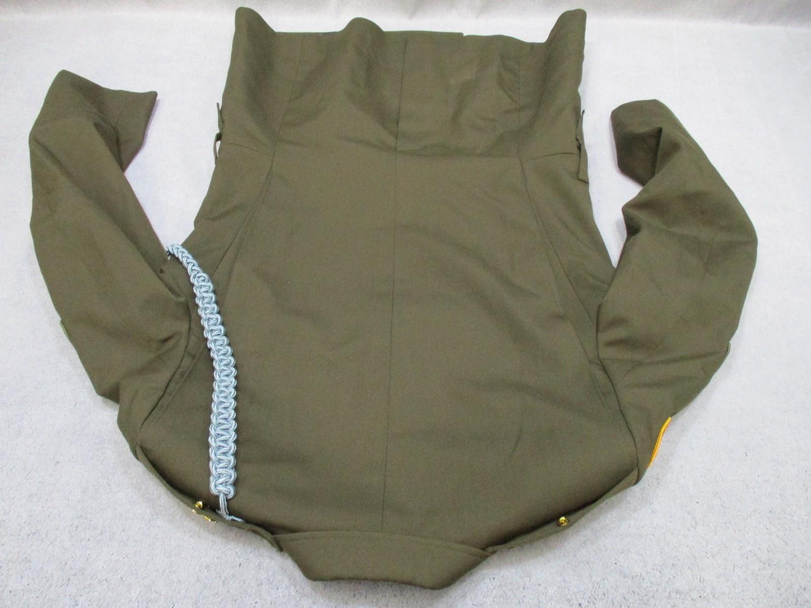 US Army AGSU service dress coat in heritage green with ribbons, military uniform jacket, by Centex Military Gear.