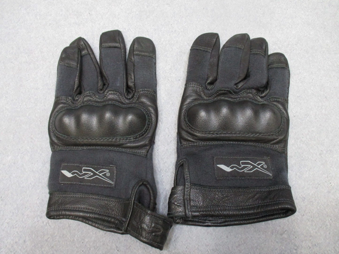 Wiley X Combat CAG-1 Tactical Gloves XL Leather Hard Knuckle Protection Used - Centex Military Gear