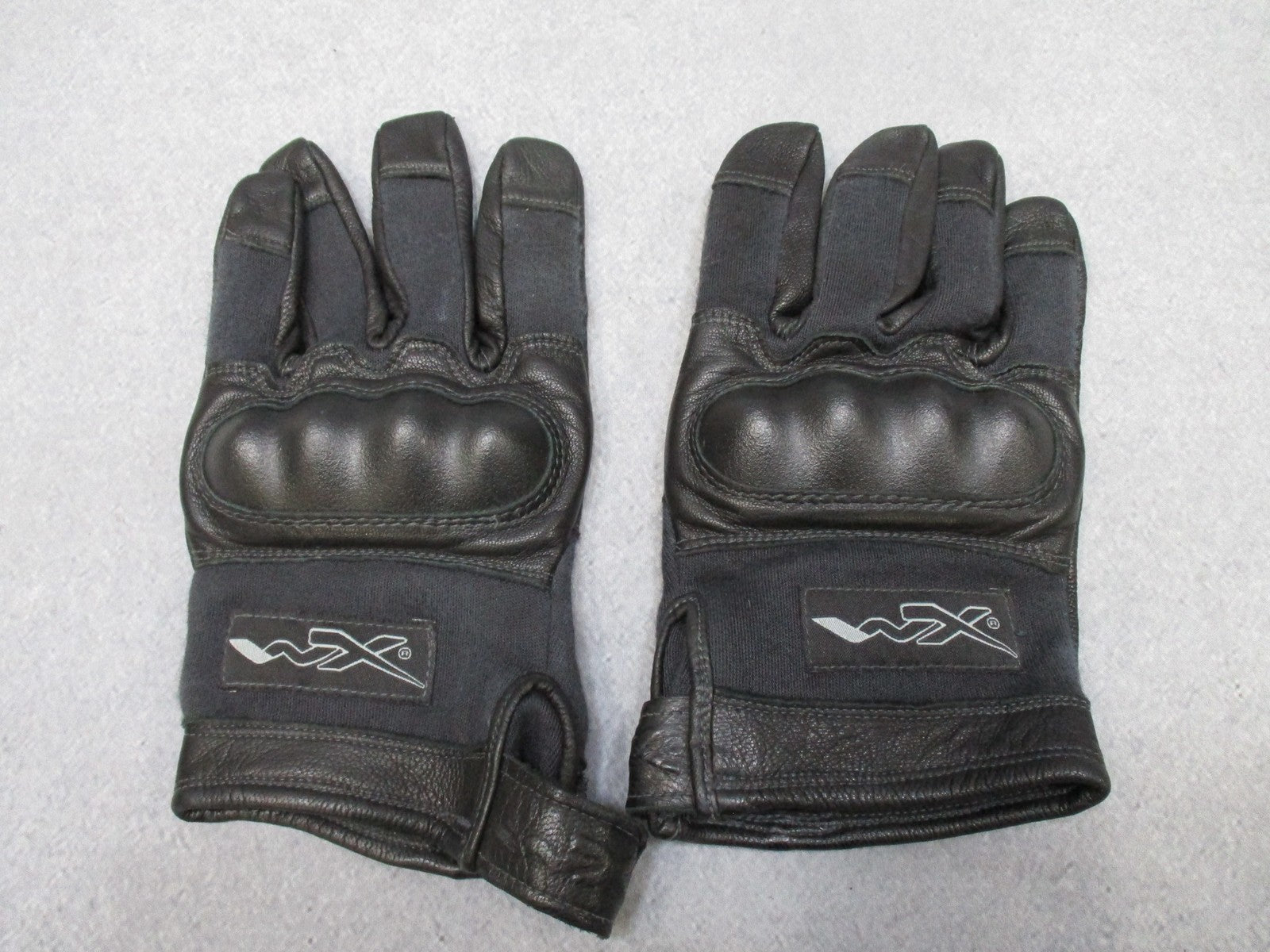 Wiley X Combat CAG-1 Tactical Gloves XL Leather Hard Knuckle Protection Used - Centex Military Gear