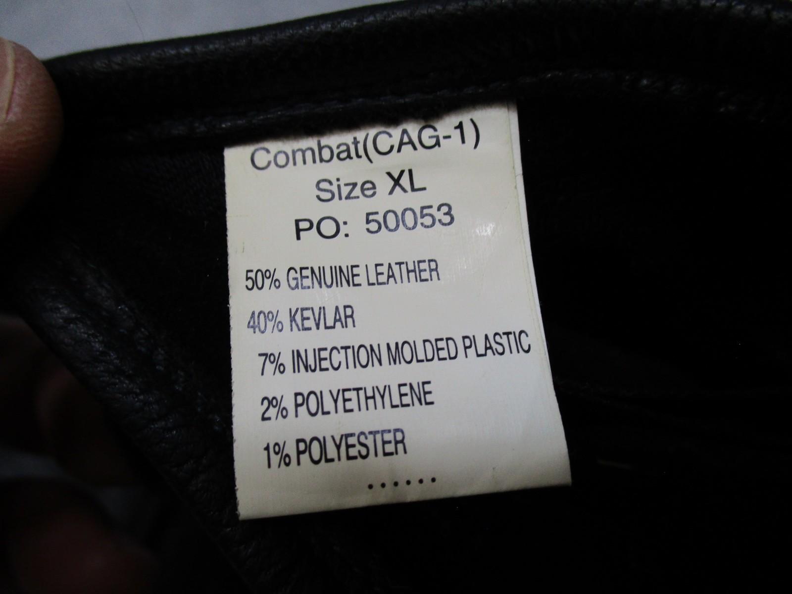 Centex Military Gear Wiley X Combat CAG-1 tactical gloves in XL with leather hard knuckle protection, used for military or tactical use.