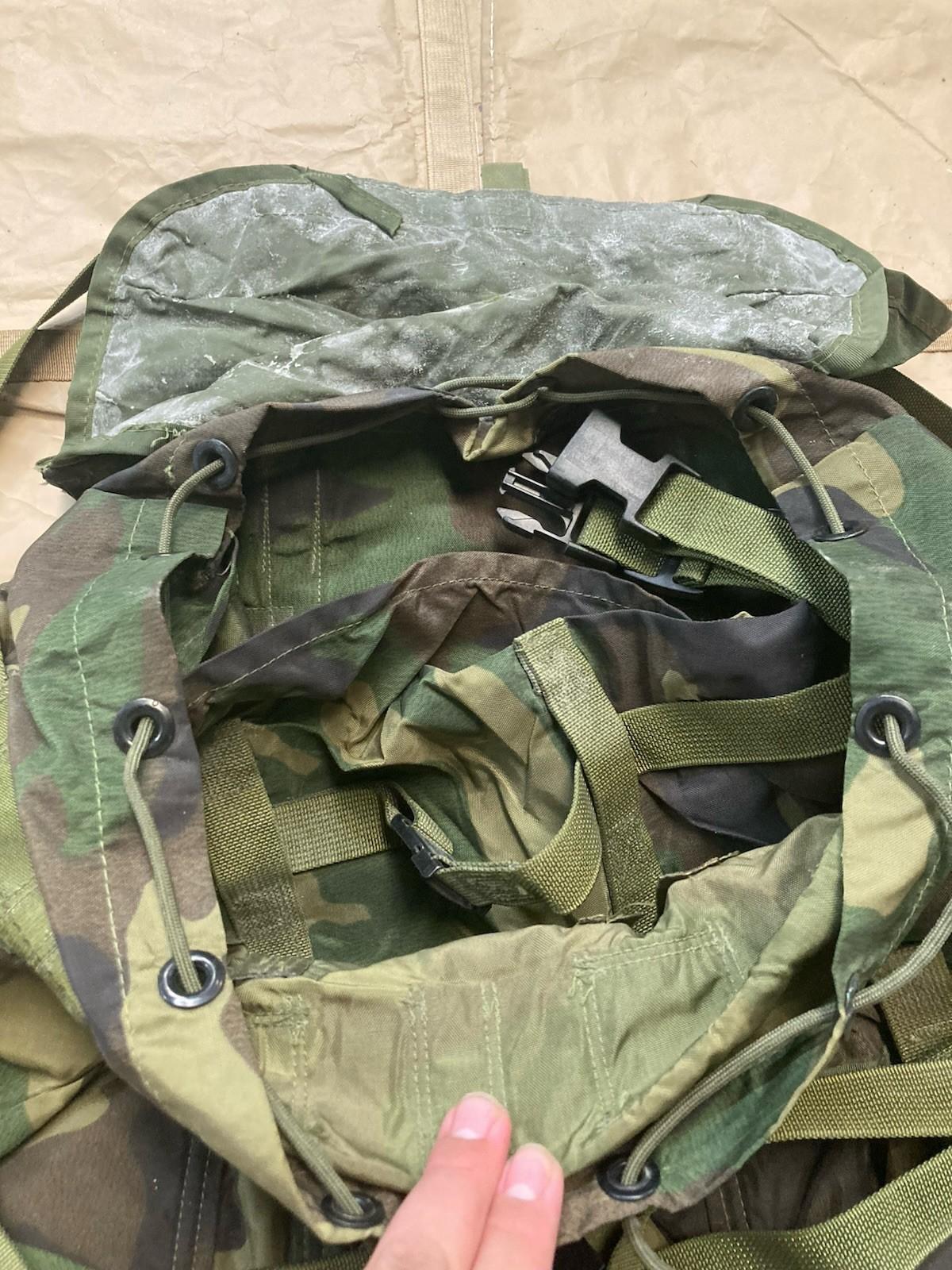 Centex Military Gear Alice Pack Radio Bag Woodland Day Pack M81 Tactical Assault Pack with multiple compartments and adjustable straps.