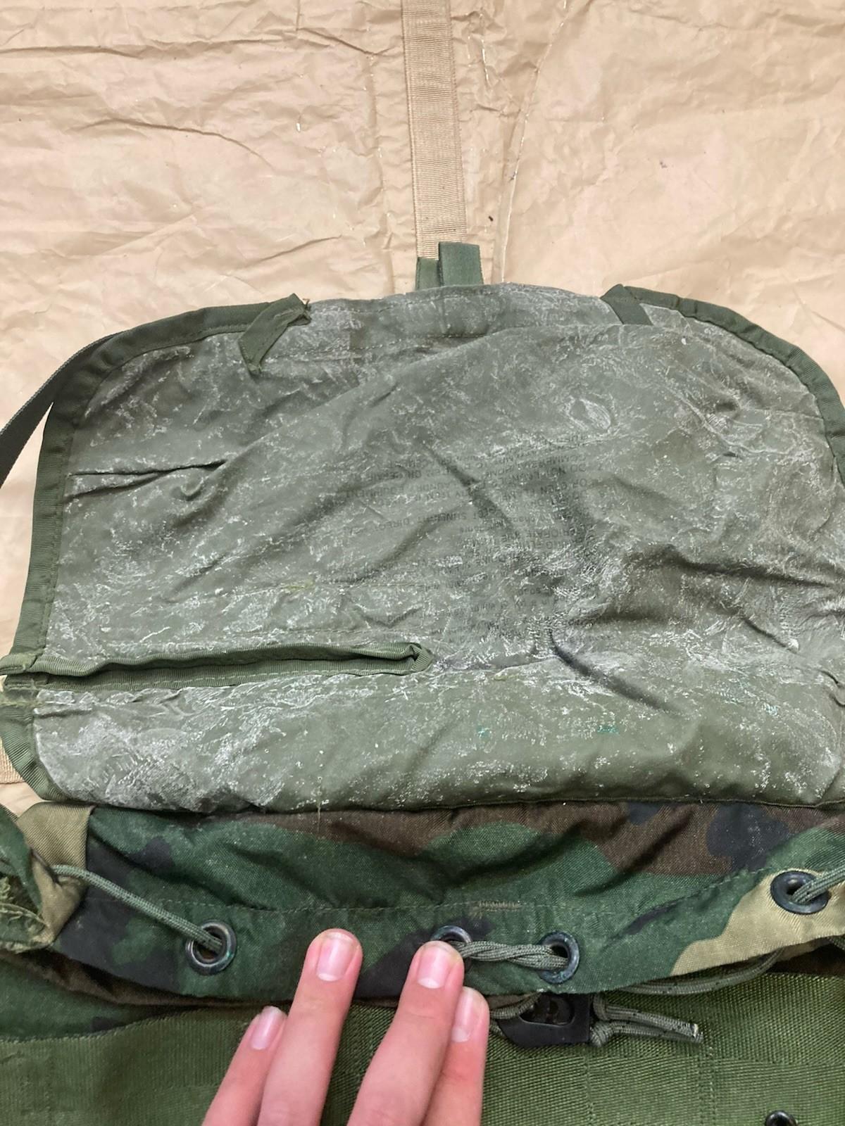 Centex Military Gear Alice Pack M81 Woodland tactical assault bag with multiple compartments and adjustable straps.