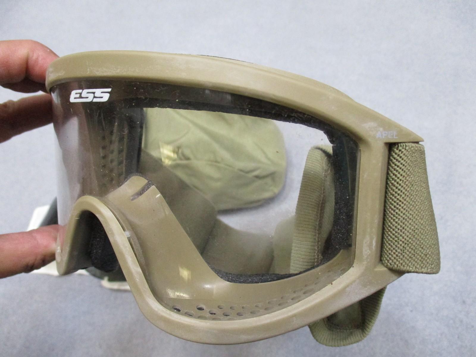 USGI military ESS APEL ballistic goggles with tinted lenses and pouch, used but in good condition, by Centex Military Gear
