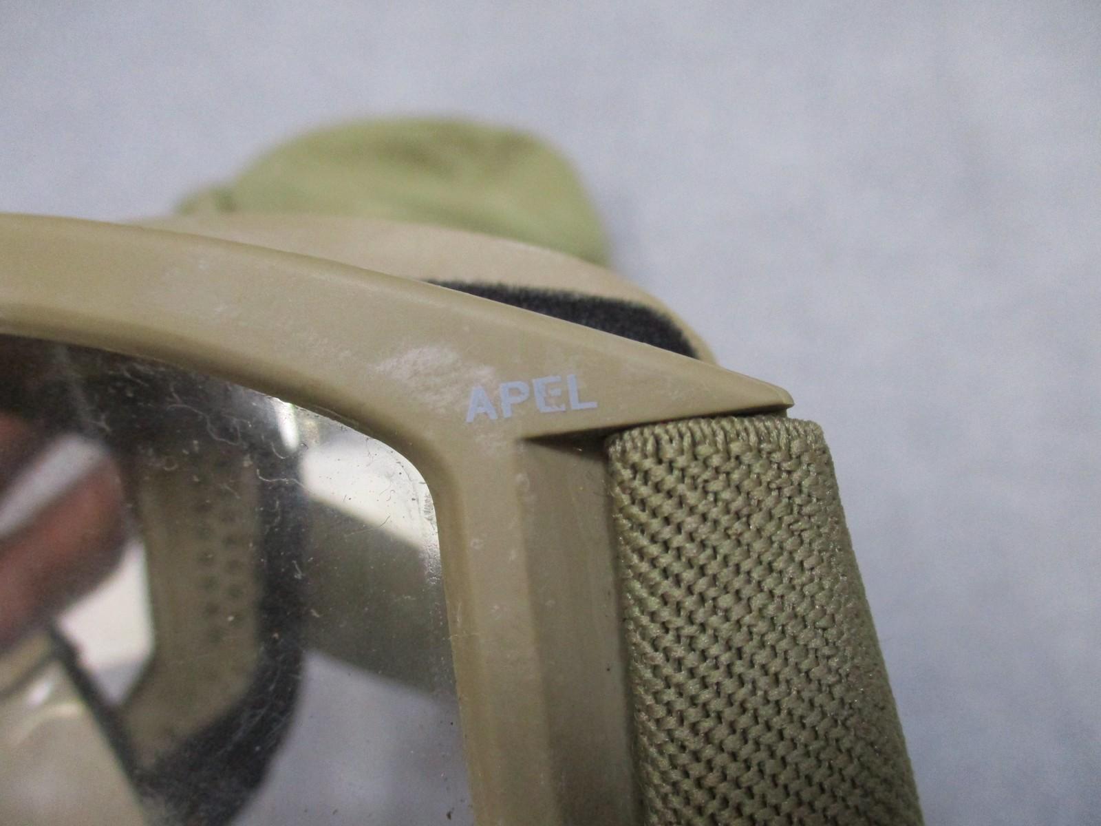 USGI Military ESS APEL ballistic goggles with tinted lenses and pouch, used but in good condition, by Centex Military Gear.