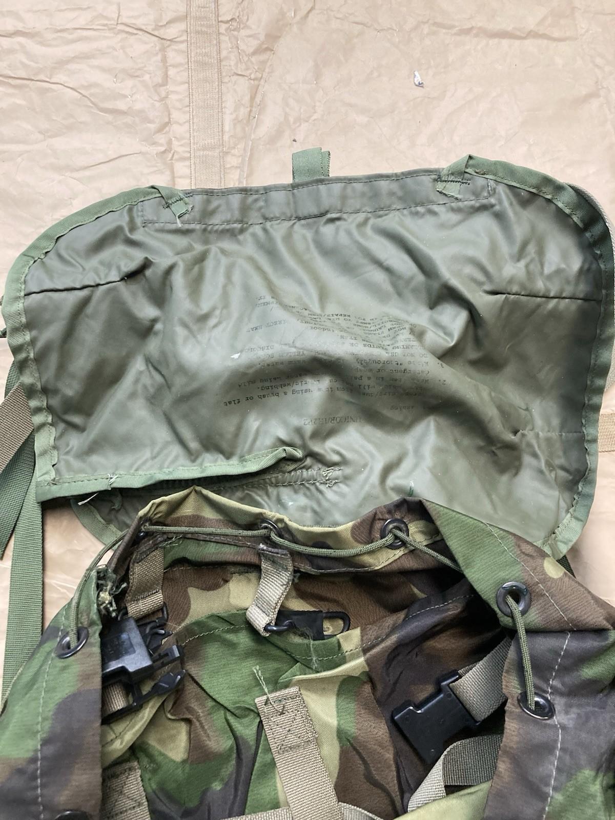 Military Alice Pack radio carrying case for M81 Woodland assault pack by Centex Military Gear, showing durable fabric and adjustable straps.