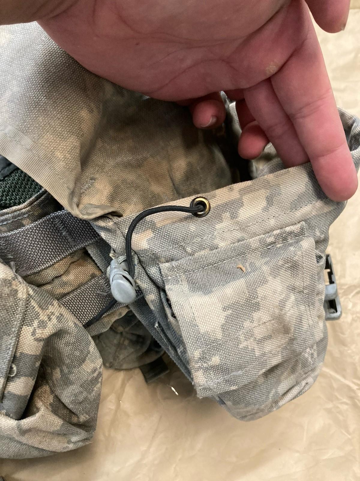 Army issue FLC vest in ACU camouflage from Centex Military Gear with MOLLE gear set and tactical design.