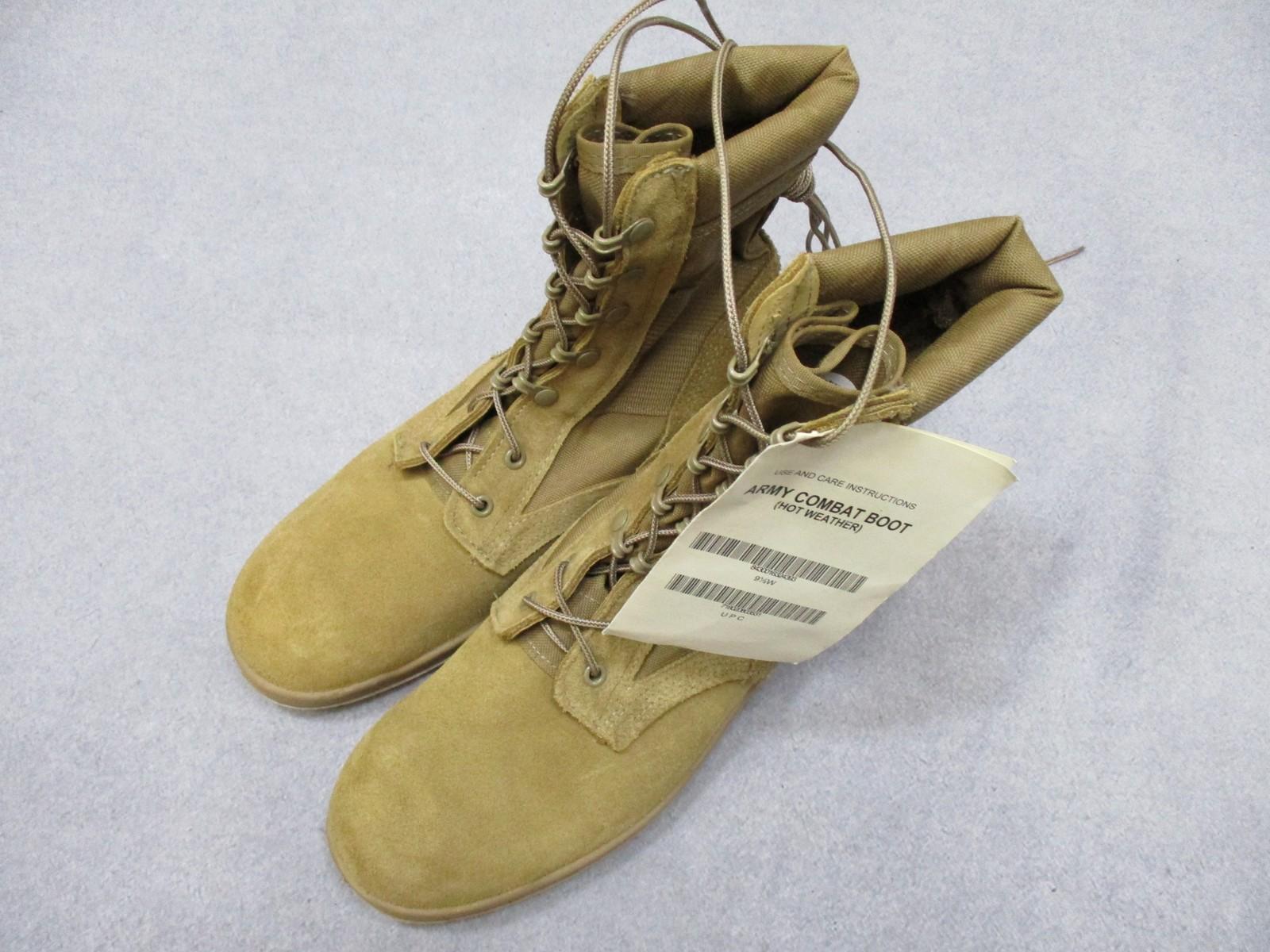 McRae Footwear Army Combat Boot from Centex Military Gear, hot weather 9.5W suede and Cordura with Vibram sole.