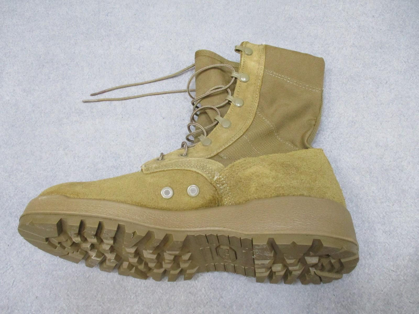 Centex Military Gear McRae Footwear Army Combat Boot in suede and Cordura for hot weather, size 9.5W with Vibram sole.