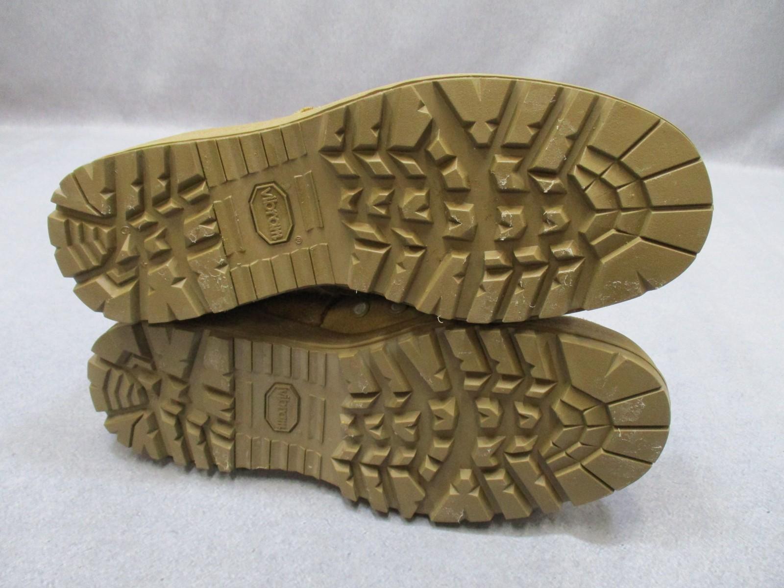 McRae Footwear Army Combat Boot in suede and Cordura with Vibram sole, designed for hot weather, size 9.5W.