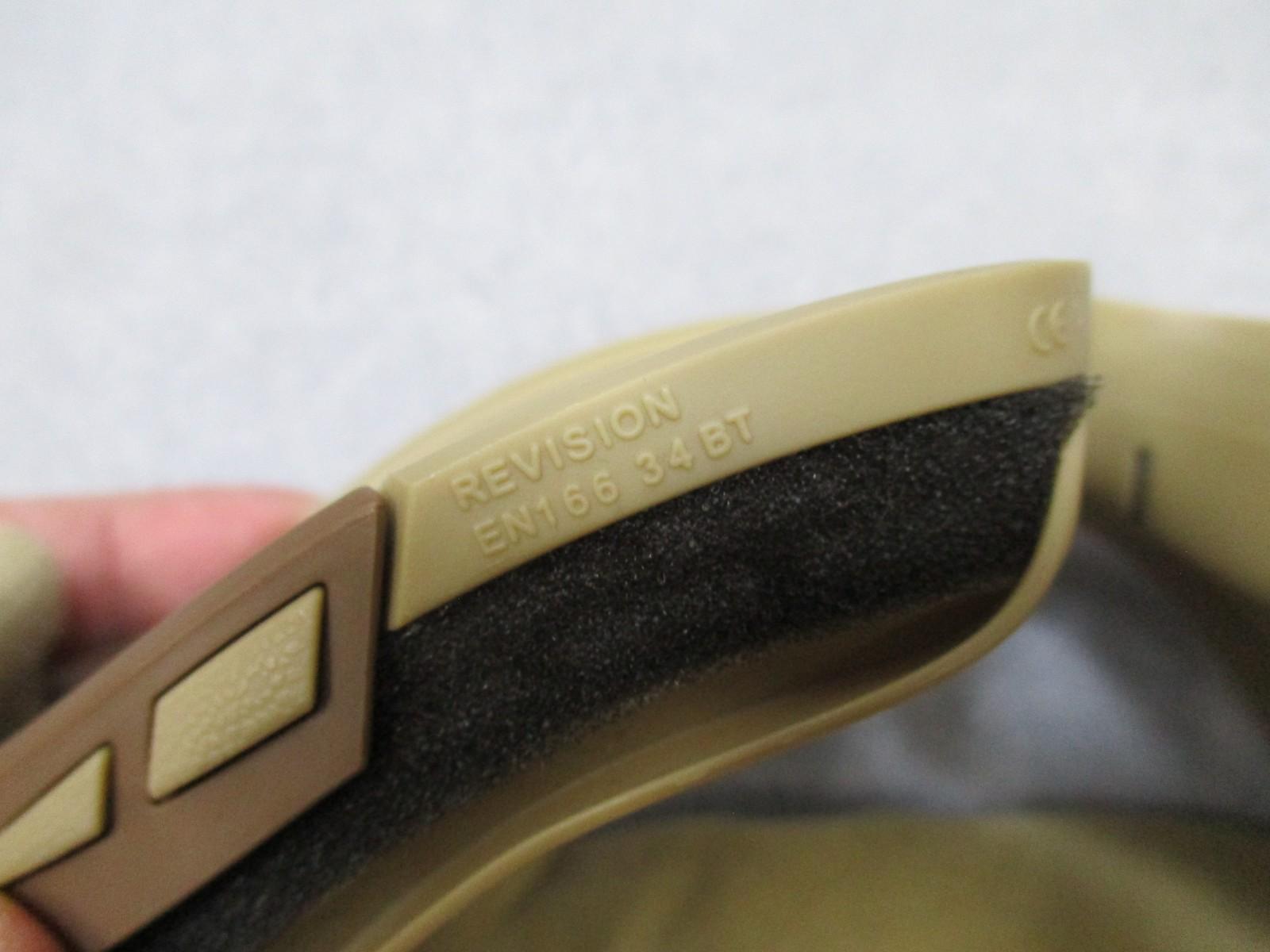 Centex Military Gear Desert Locust goggles with clear lens and pouch, used but in excellent condition, military-style eye protection.