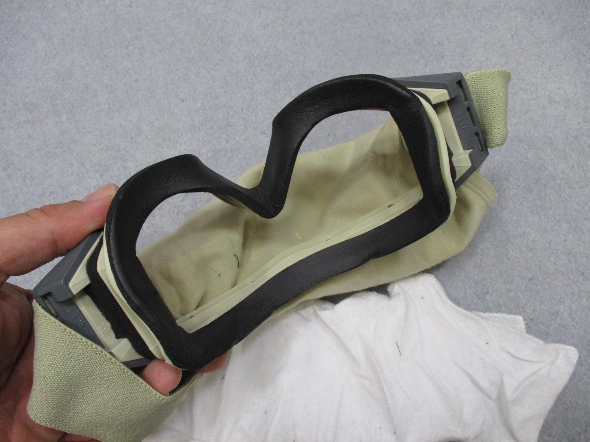 Centex Military Gear ESS Profile Ballistic Goggles in tan with military eye protection design, part of GWOT kit.