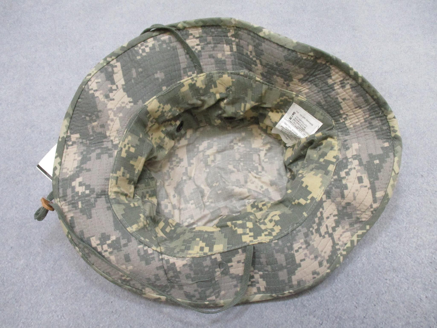 Centex Military Gear UCP Bernard Cap Co. Army Combat Hat Type IV Digital Camo boonie hat, size 7 8/8, with wide brim and camouflage pattern.