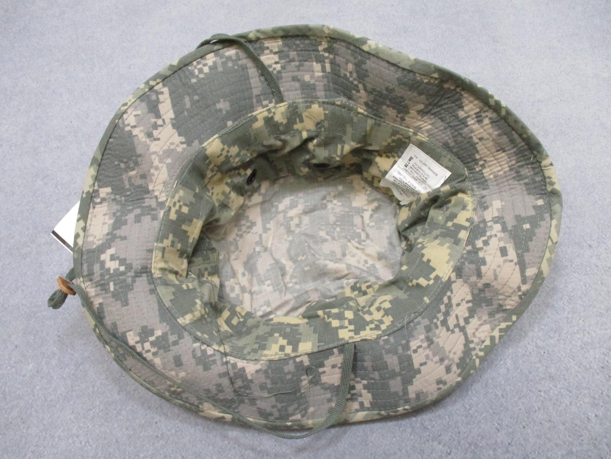 Centex Military Gear UCP Bernard Cap Co. Army Combat Hat Type IV Digital Camo boonie hat, size 7 8/8, with wide brim and camouflage pattern.