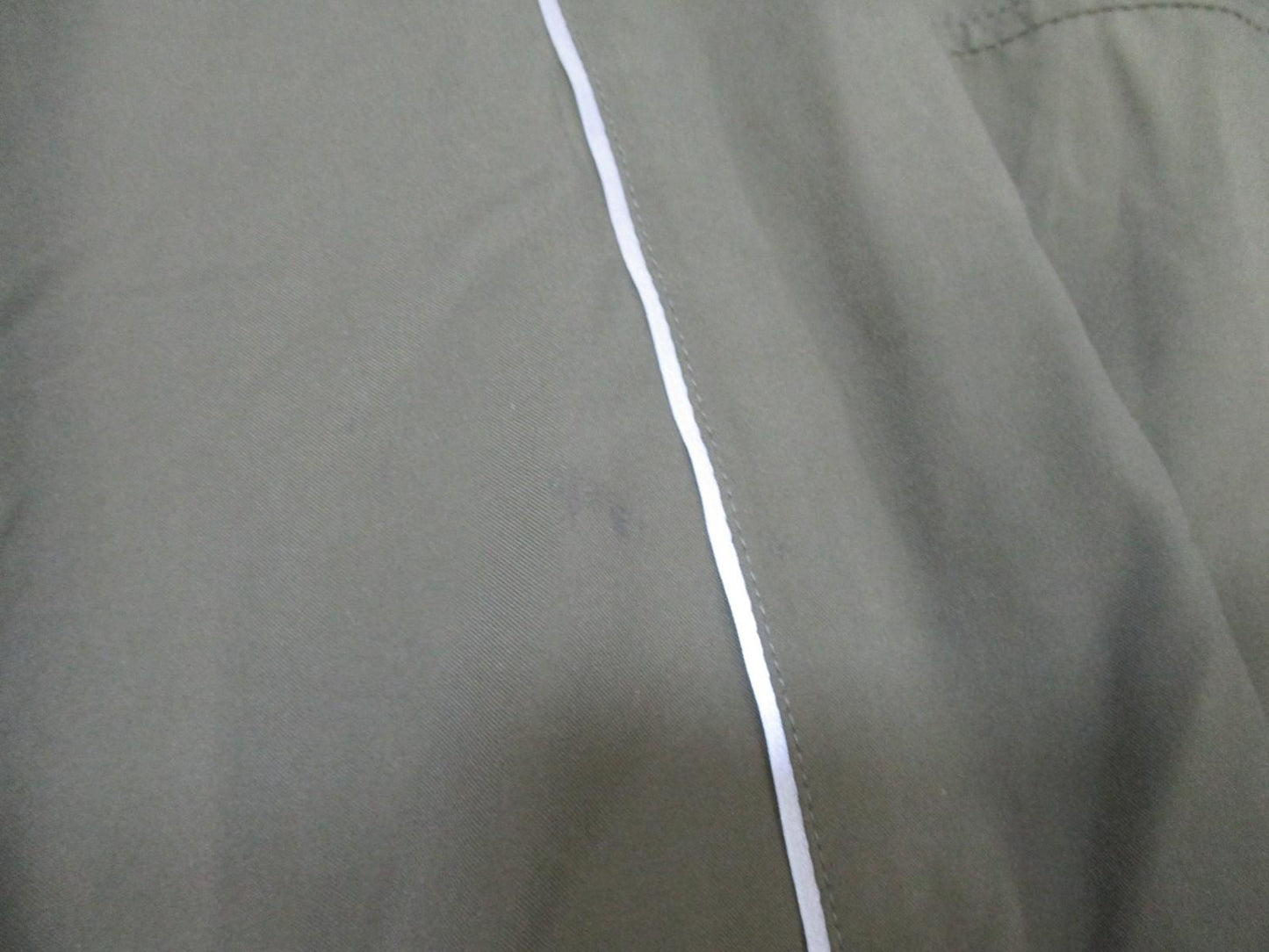 Men's olive green New Balance US Marines running jacket in size large extra long, full zip, by Centex Military Gear.