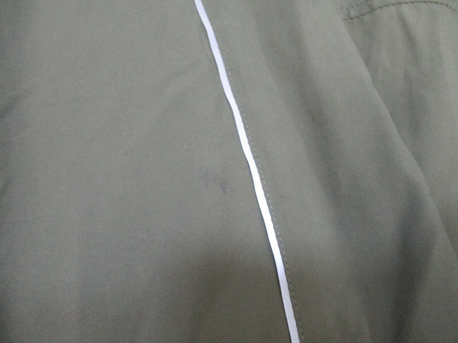 Men's olive green New Balance US Marines running jacket in size large extra long, full zip, by Centex Military Gear.