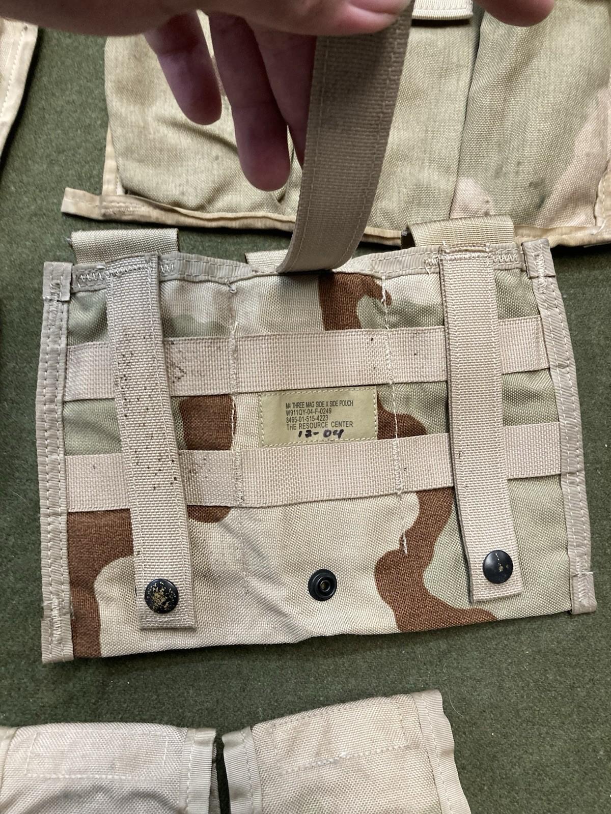 Army issue pouch lot from Centex Military Gear featuring desert camo tactical pouches for military and outdoor use.