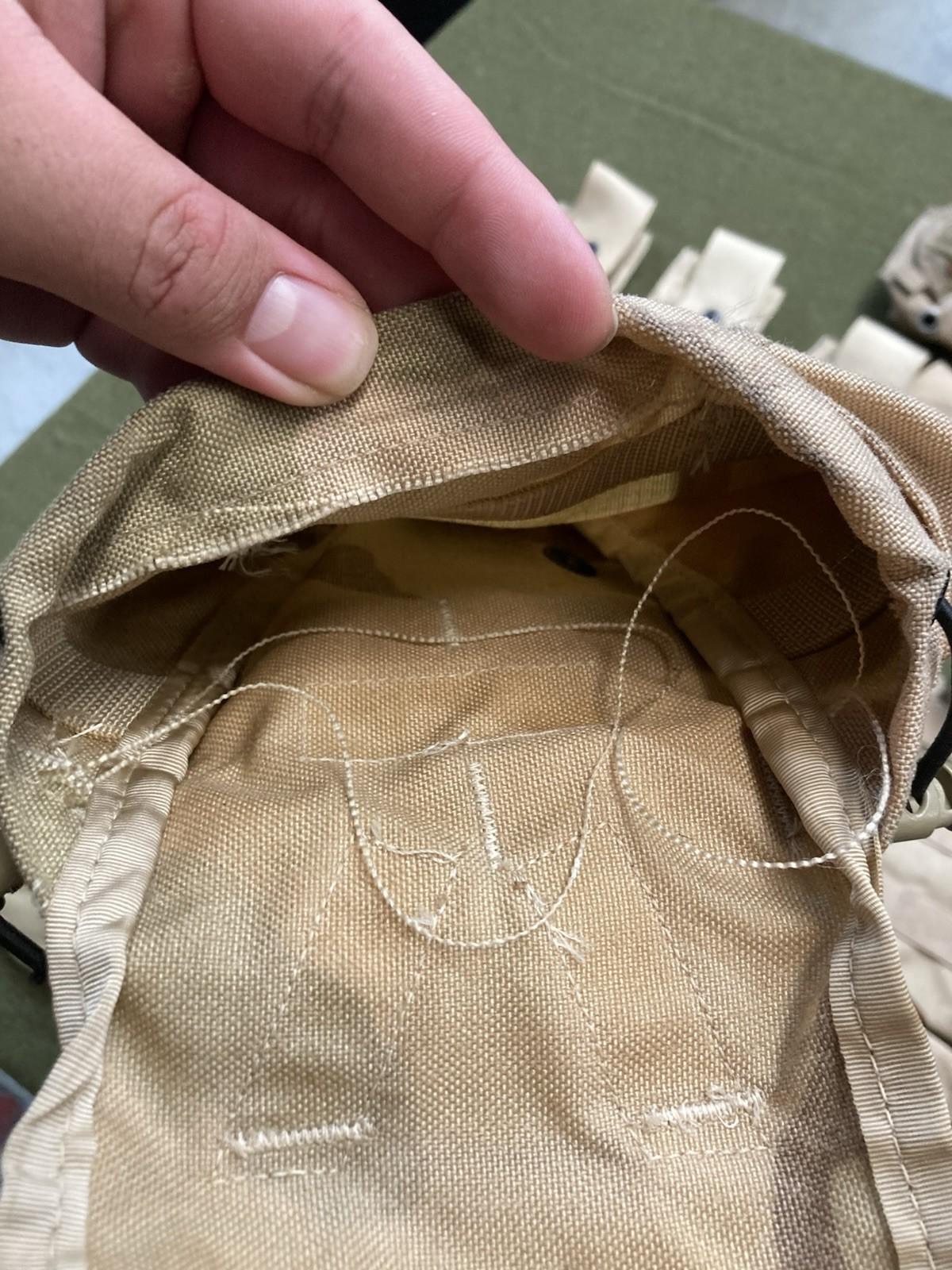 Desert camo Army issue pouch lot from Centex Military Gear, featuring tactical gear set with multiple durable pouches for field use.