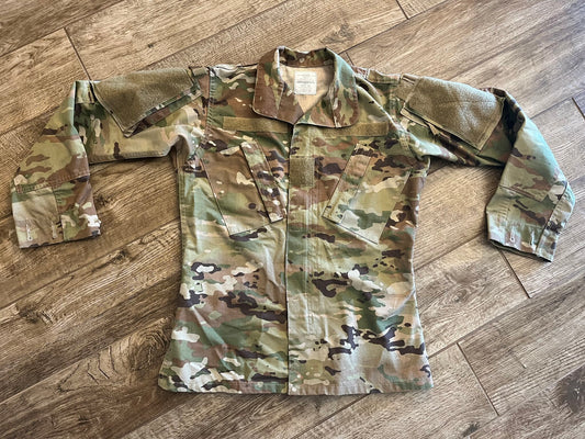 Propper Female Scorpion OCP Army combat uniform jacket in ripstop fabric, military-style coat with tactical design.