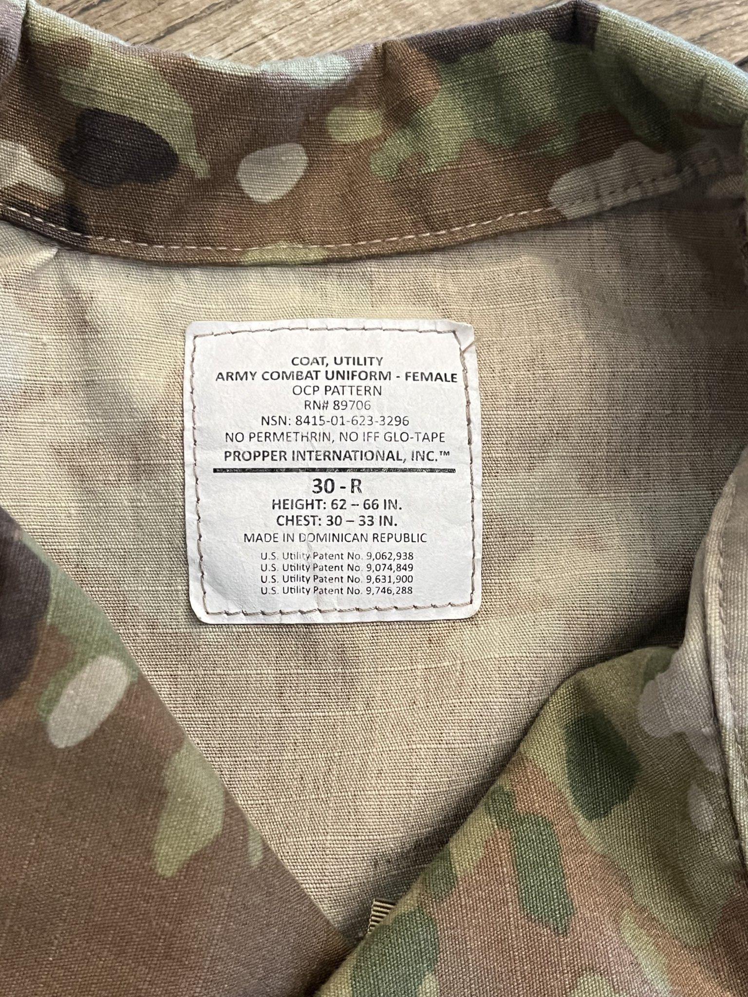 Propper Female Scorpion OCP Army combat uniform coat by Centex Military Gear, ripstop fabric with front zipper and tactical design