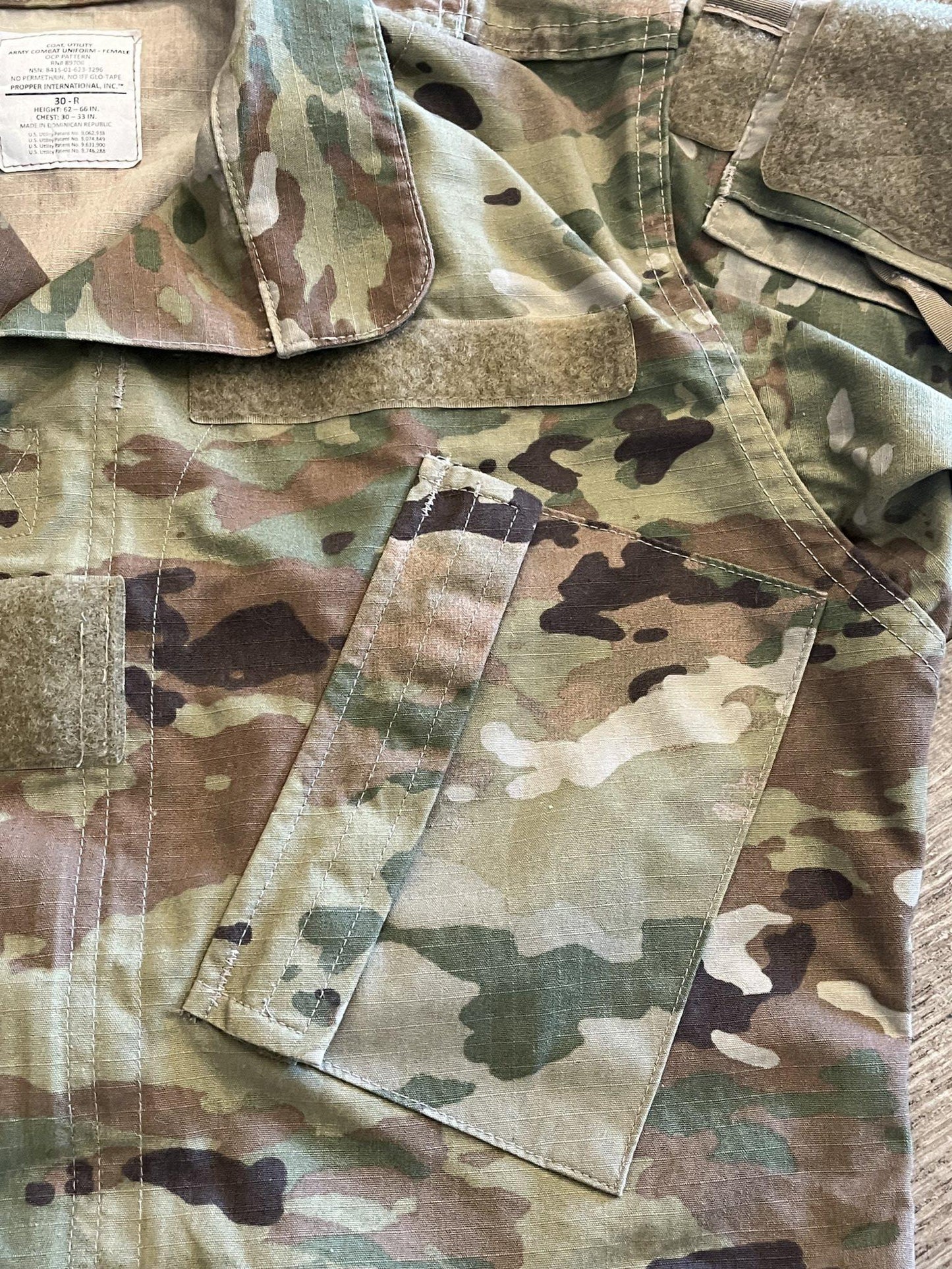 Centex Military Gear Propper female Scorpion OCP Army combat uniform coat, ripstop fabric, tailored fit, tactical military jacket