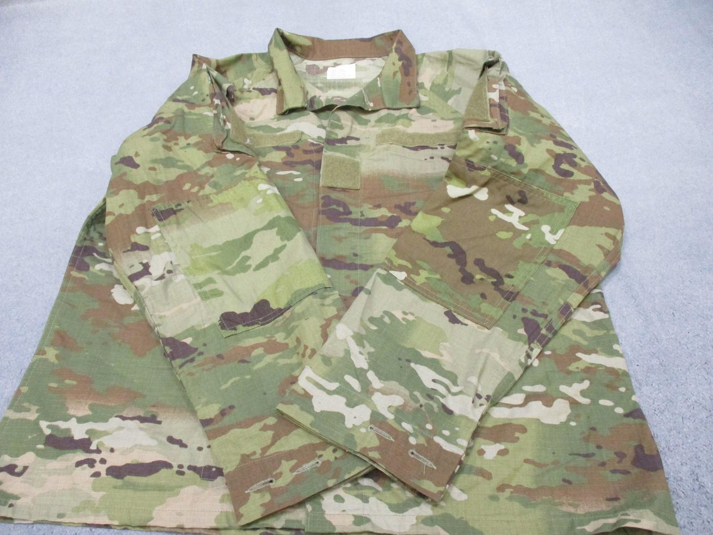 US Military Improved Hot Weather Combat Uniform jacket in MultiCam camouflage, size Large-X-Short, by Centex Military Gear.