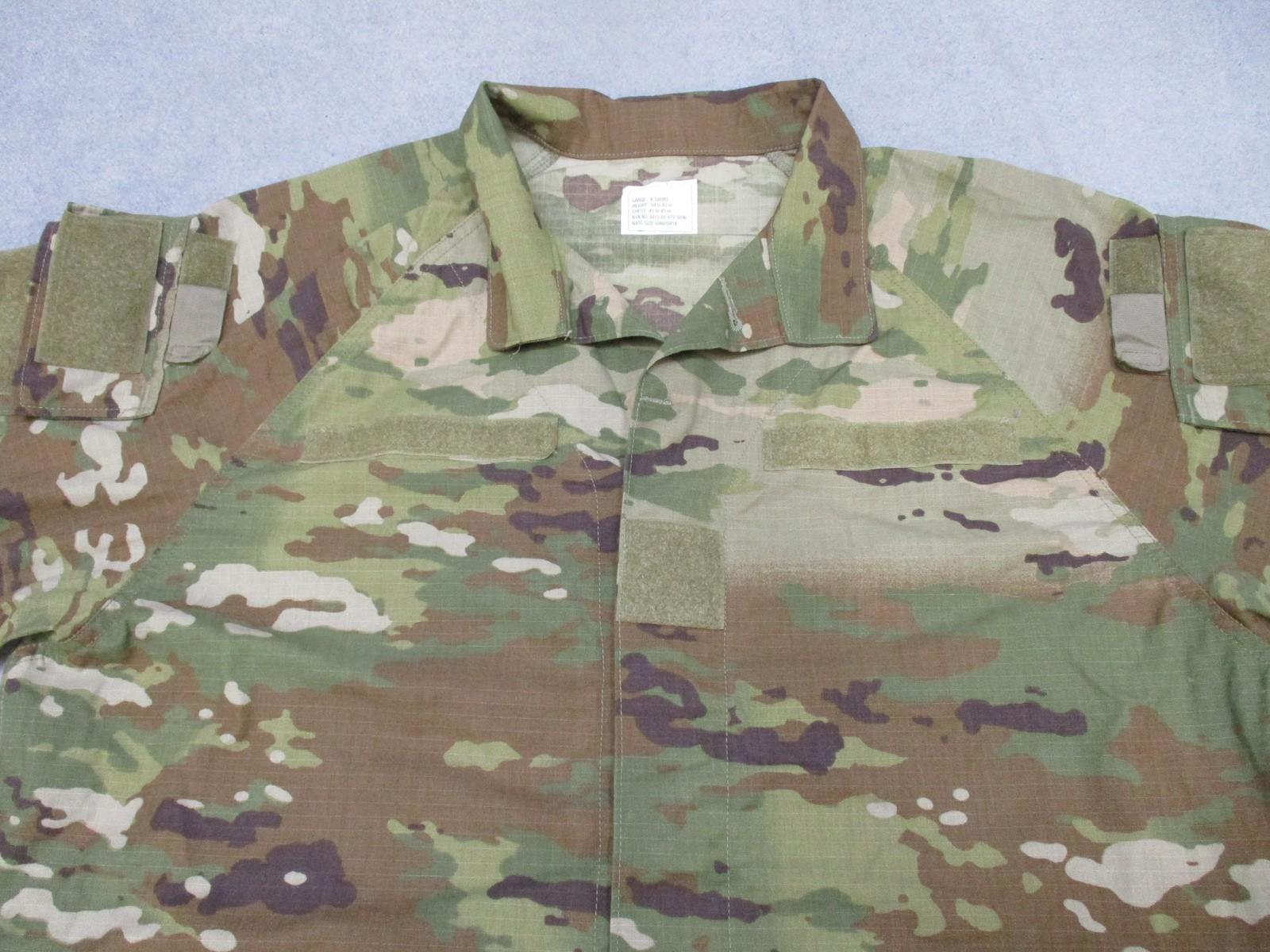 US Military Improved Hot Weather Combat Uniform Jacket in MultiCam, large extra short size, by Centex Military Gear.
