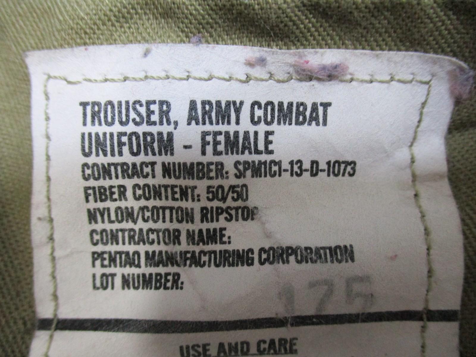 USGI Female OCP Scorpion W2 ACU Ripstop Pants, 31 Short size, military-style camouflage pants by Centex Military Gear