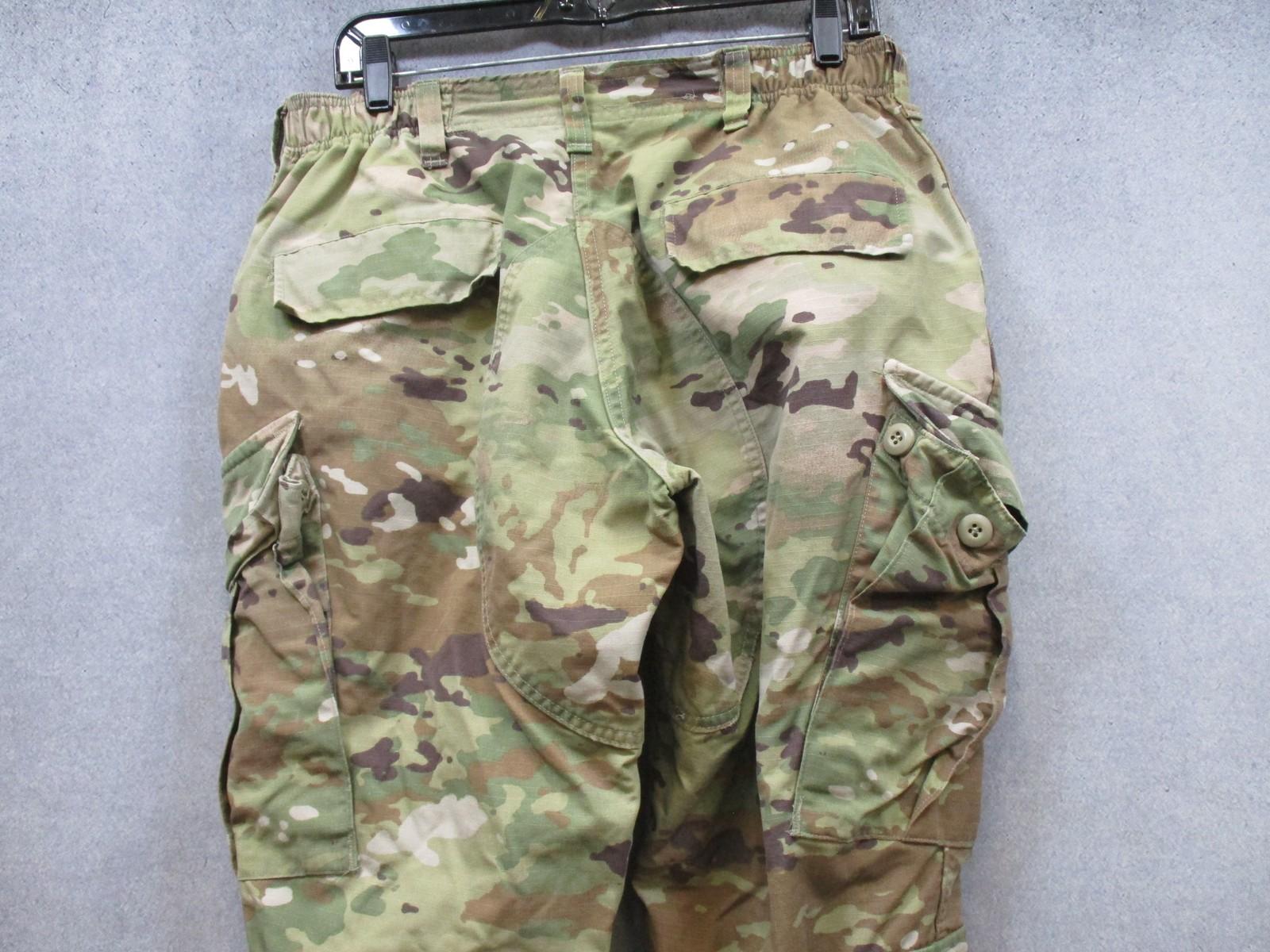 USGI female OCP Scorpion W2 ACU Ripstop pants in 31 short size, made by Centex Military Gear, with durable camouflage fabric.