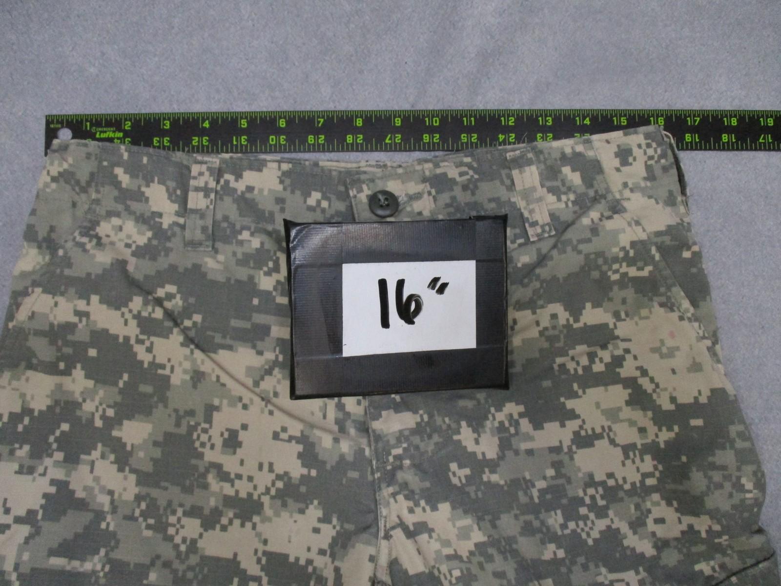 USGI ACU digital camo combat pants by Centex Military Gear, small short size, military tactical army uniform trousers.