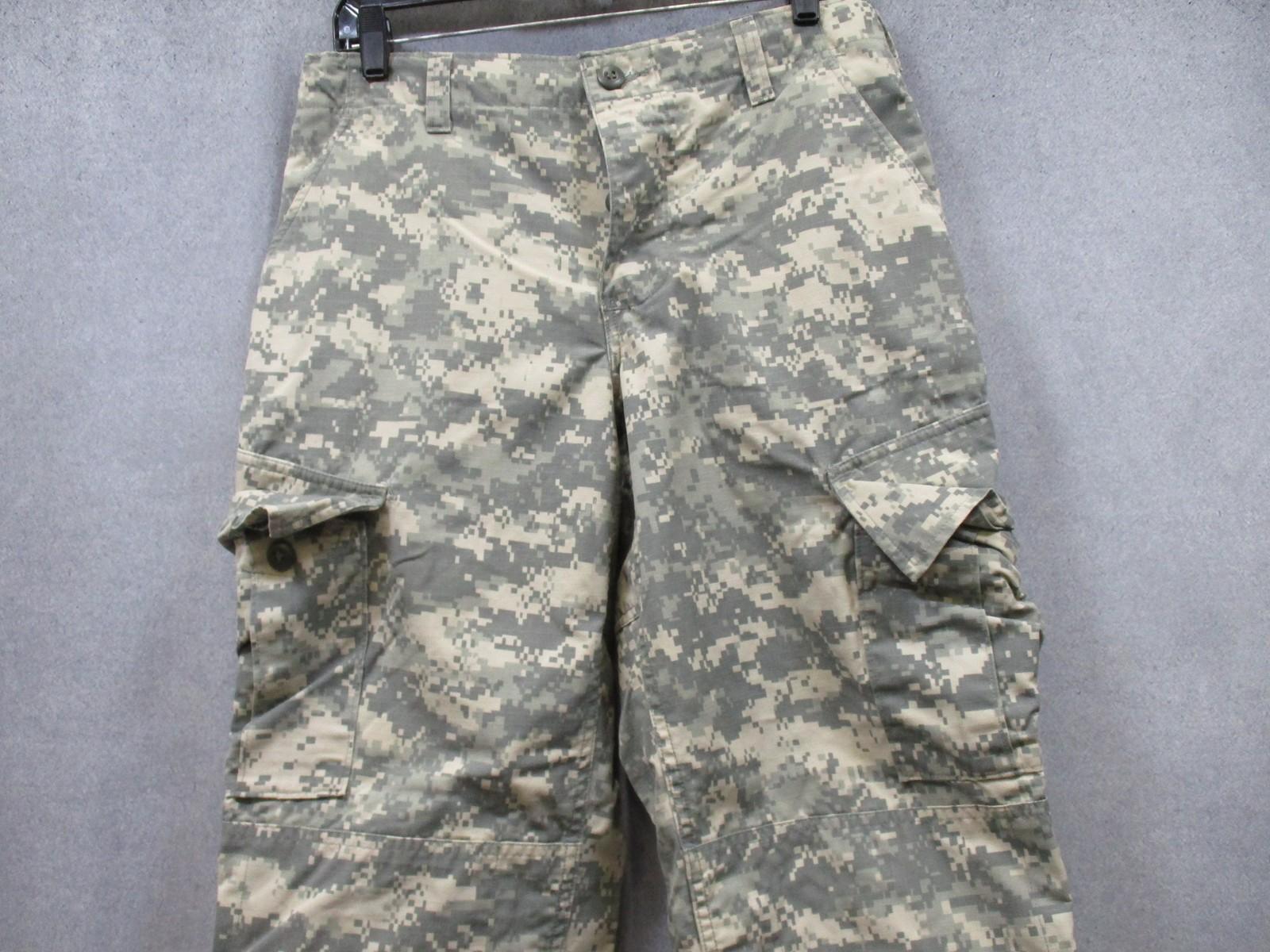 USGI ACU digital camo combat trousers in small short size, military army uniform pants by Centex Military Gear.