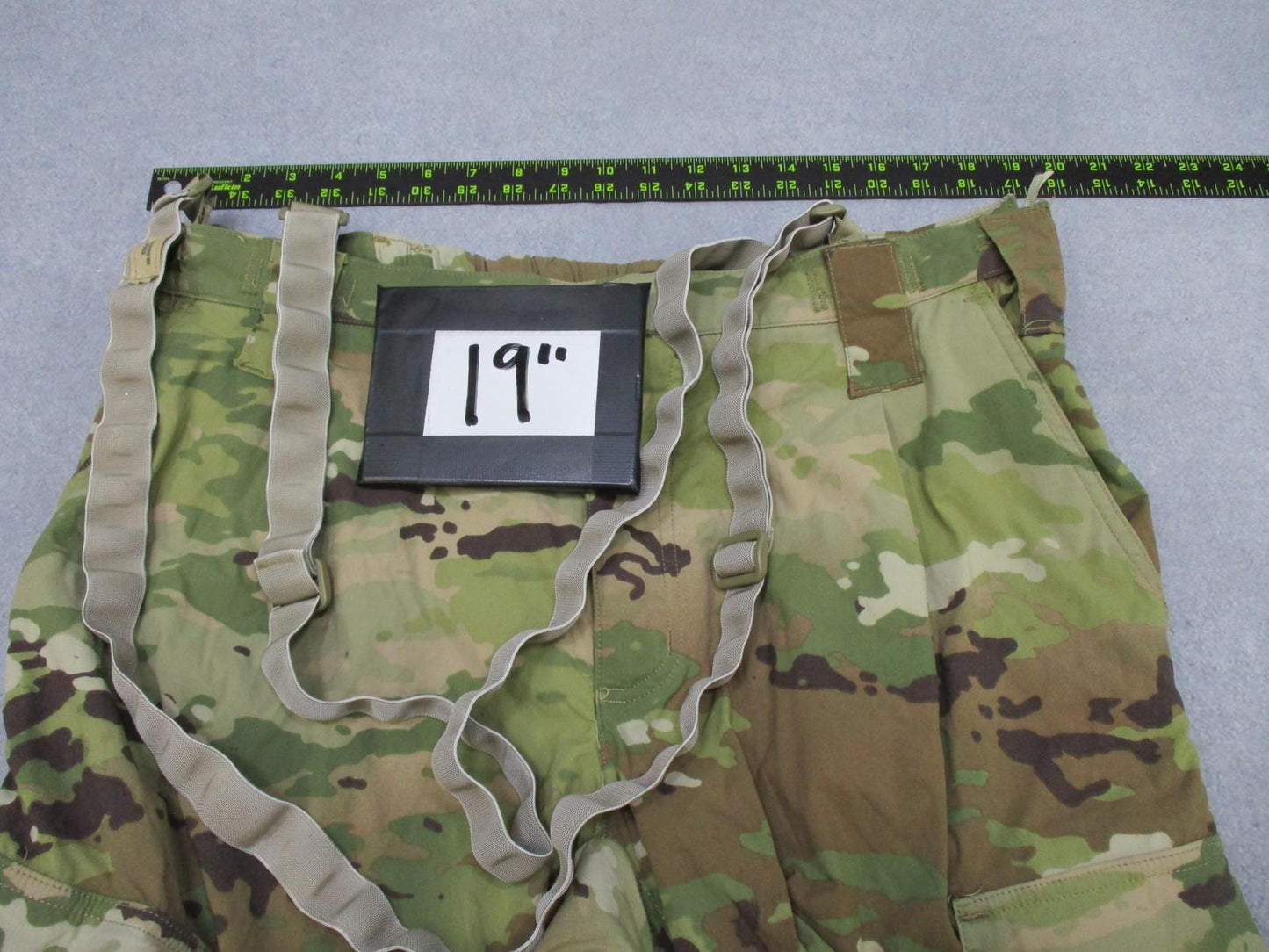 USGI ECWCS Gen III Level 5 soft shell trousers in OCP Scorpion camouflage, size 38x28, by Centex Military Gear