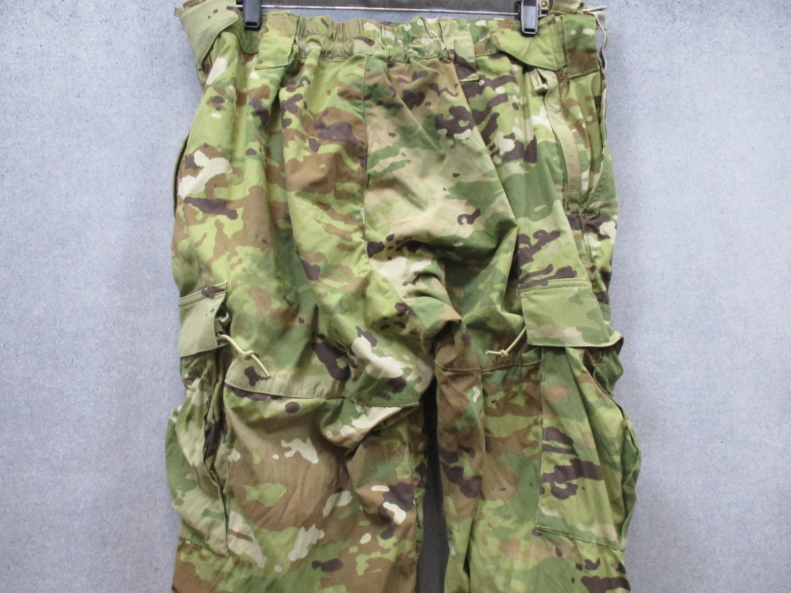 USGI ECWCS Gen III Level 5 soft shell trousers in OCP Scorpion camo, size 38x28, by Centex Military Gear.