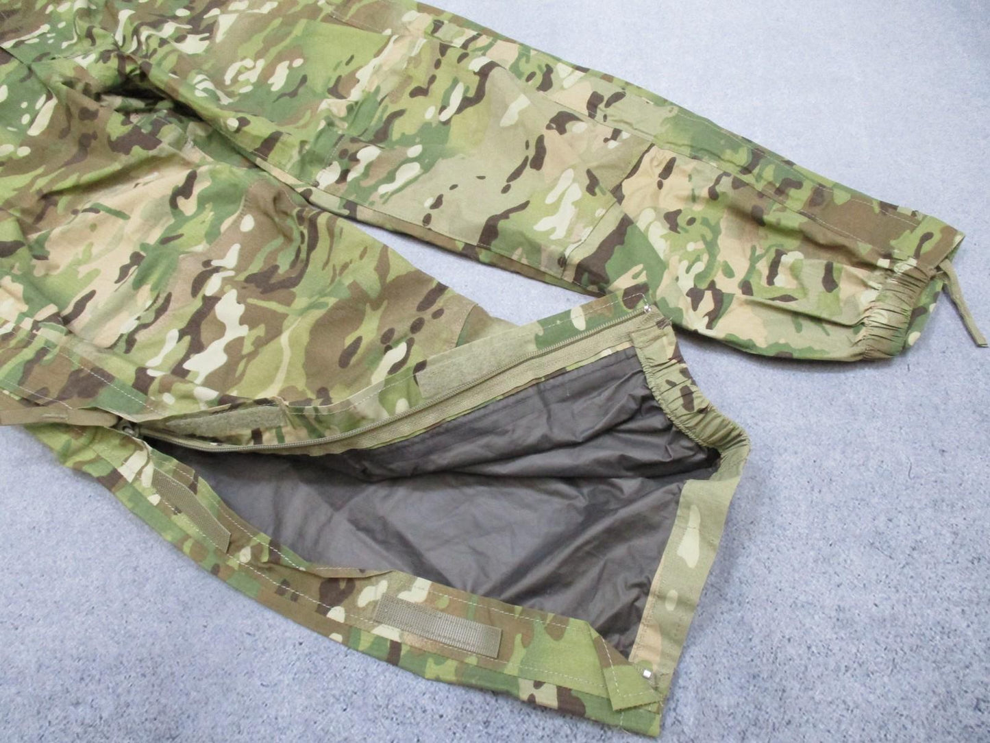 USGI ECWCS Gen III Level 6 Gore-Tex trousers in Multicam, Crye OEF pattern, size 34x27, by Centex Military Gear.