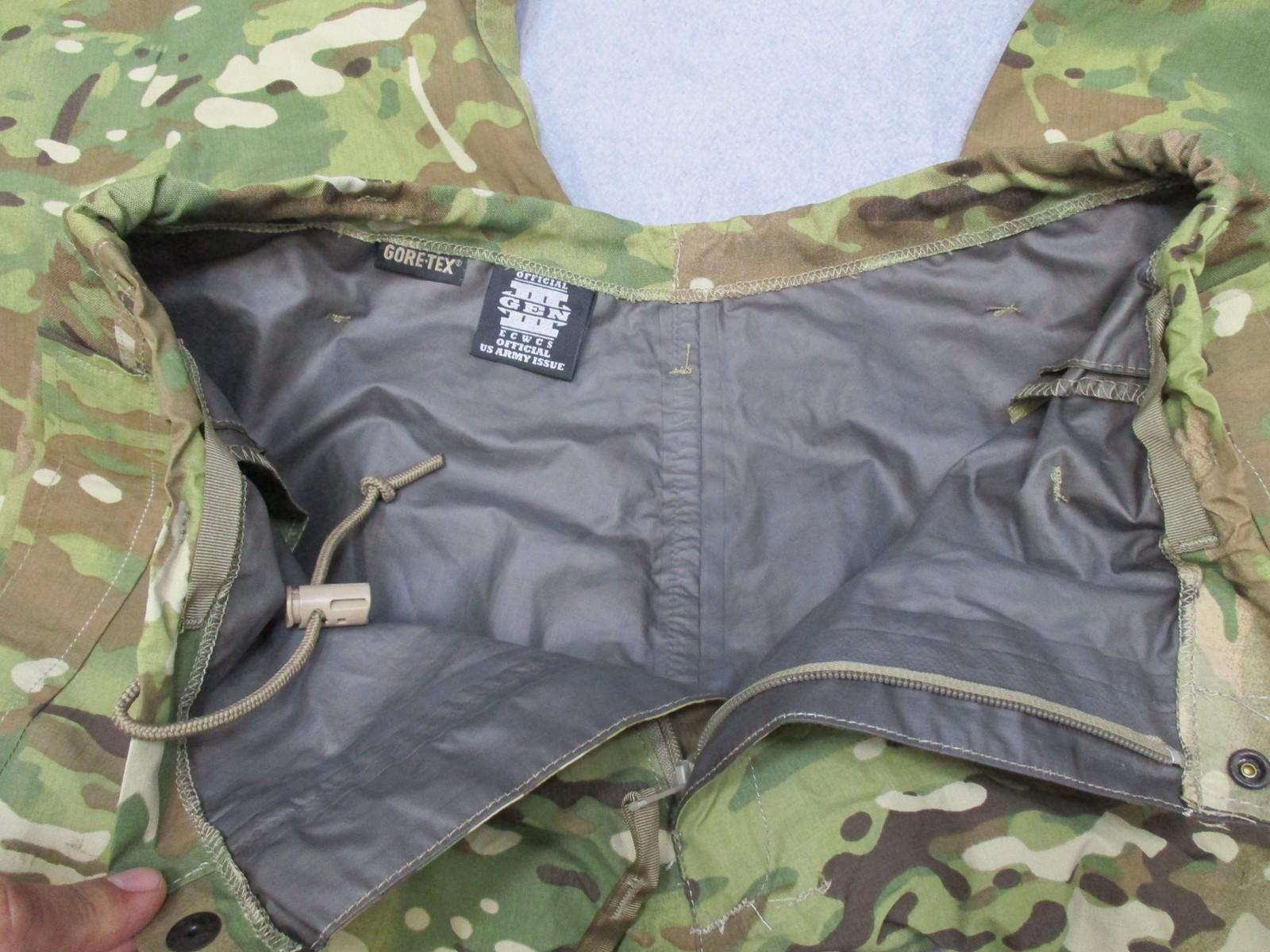USGI ECWCS Gen III Level 6 Gore-Tex Multicam Trousers by Centex Military Gear, crye no tag, size 34x27, durable military gear