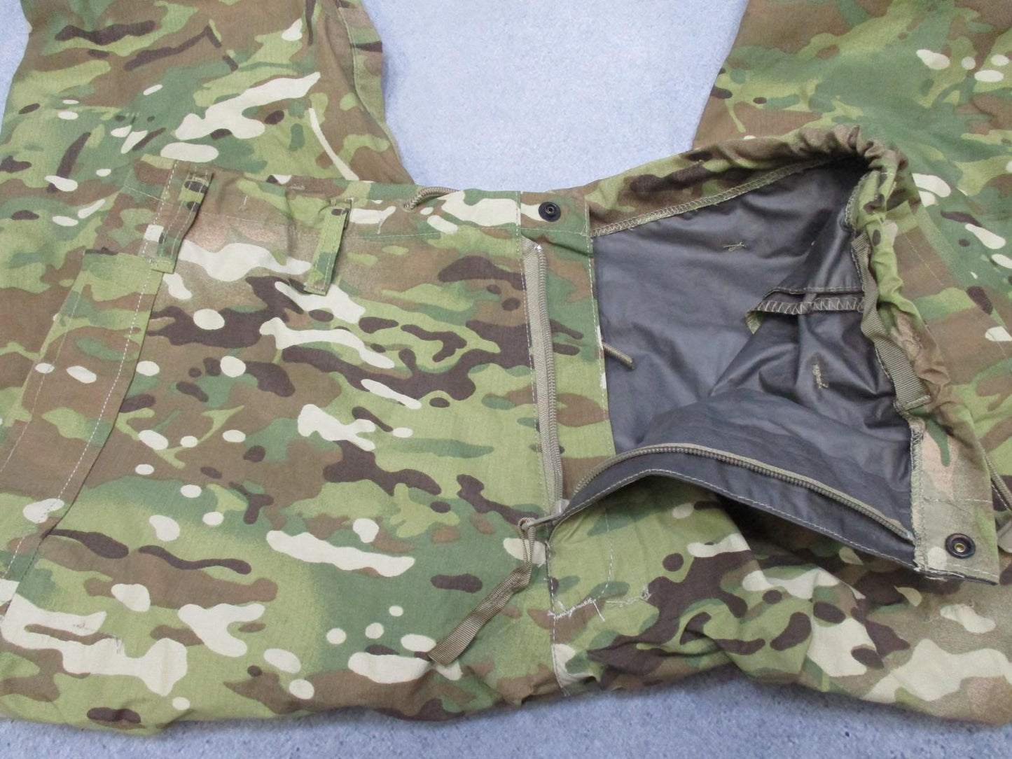 USGI ECWCS Gen III Level 6 Gore-Tex Trousers in Multicam, Crye OEF design, size 34x27, by Centex Military Gear.