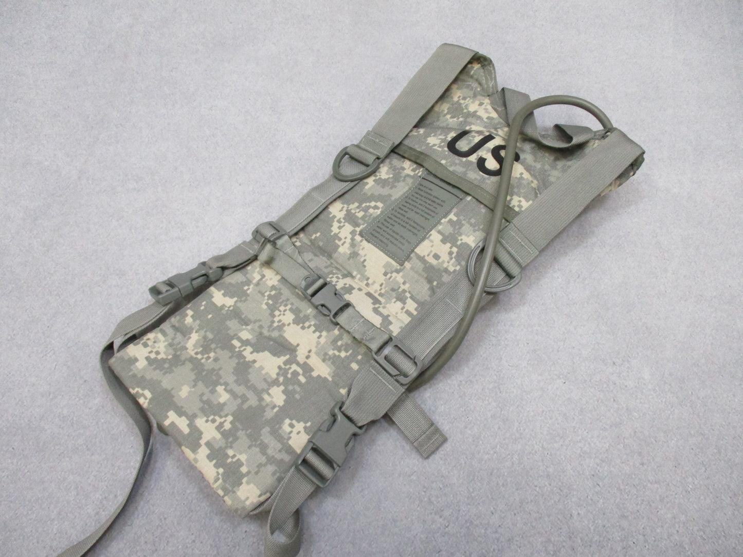 Eagle Industries MOLLE II Hydration Carrier by Centex Military Gear with tube and bite valve, designed for US Army digital camouflage.