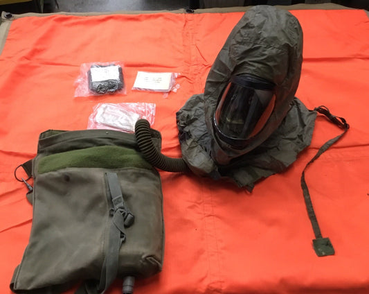 Small size Usgi M25a1 pilot gas mask by Centex Military Gear, featuring a secure face seal and adjustable straps.